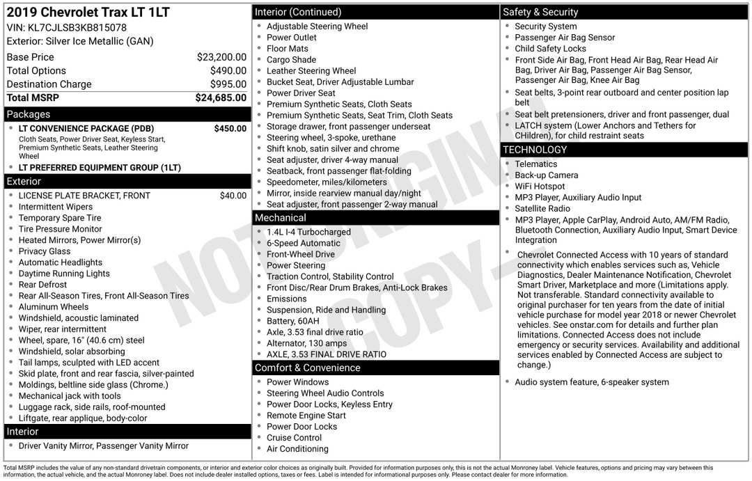2019 Chevrolet Trax LT - Image 2