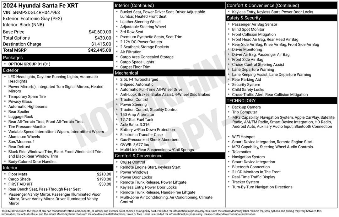 2024 Hyundai Santa Fe XRT - Image 2