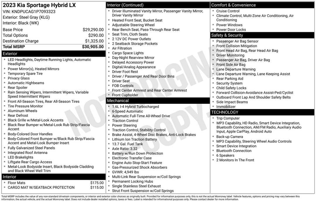 2023 Kia Sportage Hybrid LX - Image 2