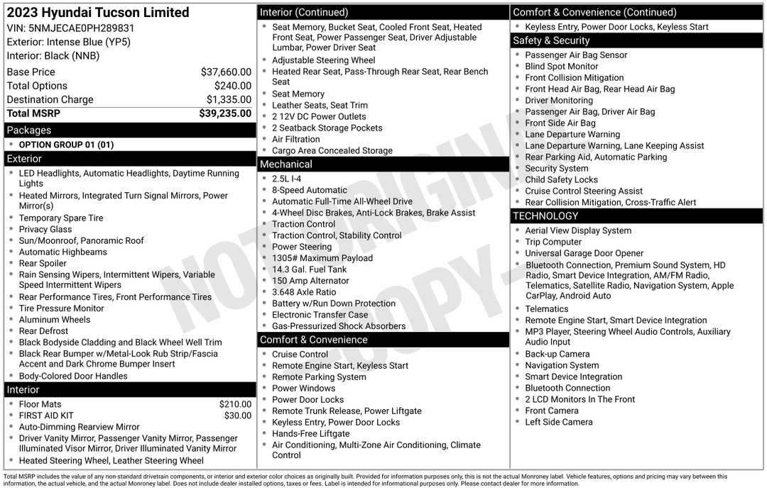2023 Hyundai Tucson Limited - Image 2