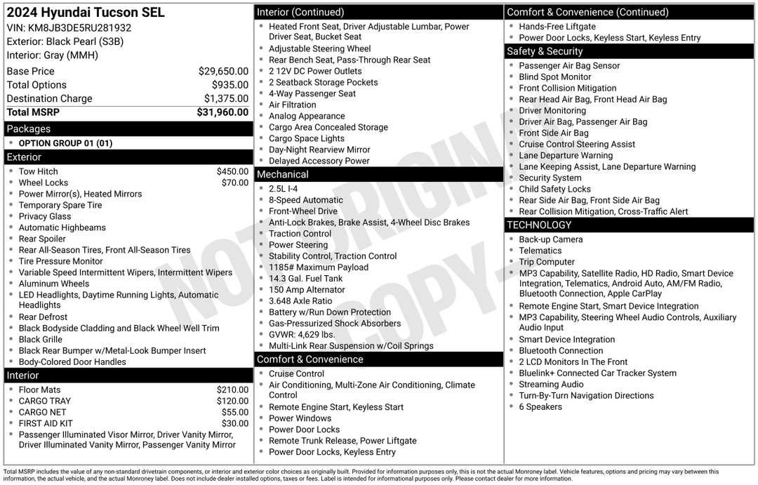 2024 Hyundai Tucson SEL - Image 2