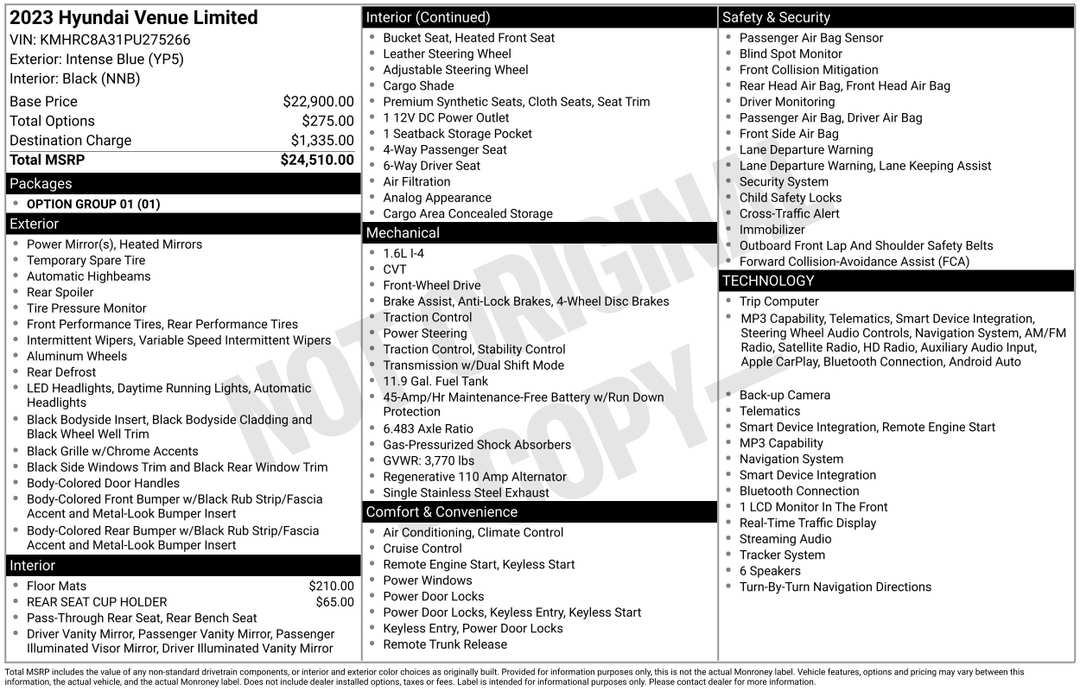 2023 Hyundai Venue Limited - Image 2