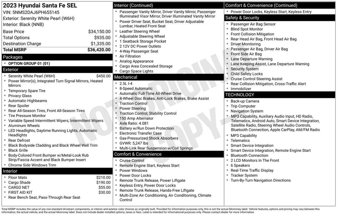2023 Hyundai Santa Fe SEL - Image 2