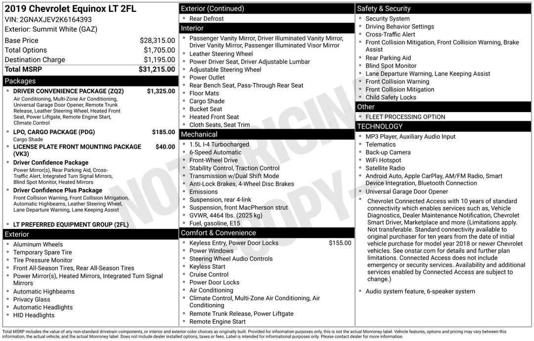 2019 Chevrolet Equinox LT - Image 2