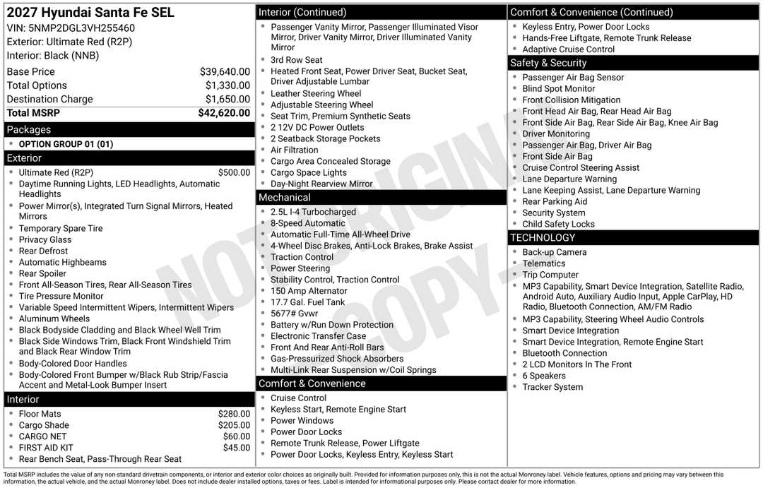 2027 Hyundai Santa Fe SEL - Image 3