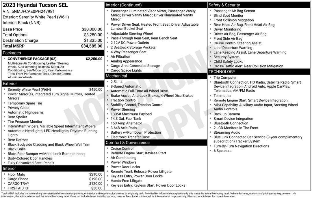 2023 Hyundai Tucson SEL - Image 2