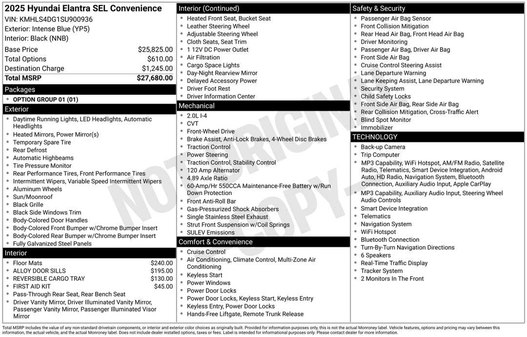 2025 Hyundai Elantra SEL Convenience - Image 2