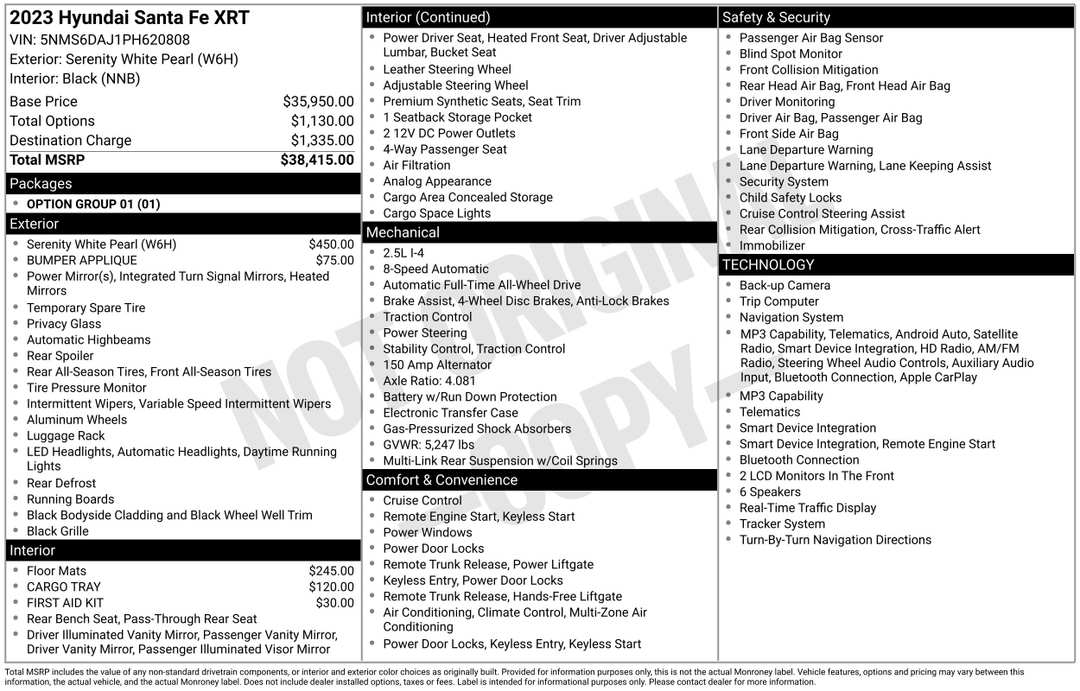 2023 Hyundai Santa Fe XRT - Image 2